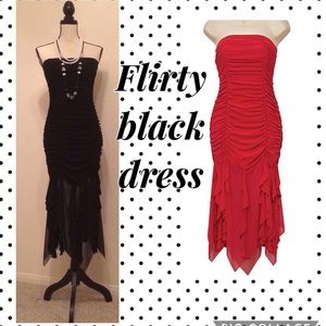 Women's fun, flirty black dress